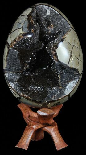 Septarian Dragon Egg Geode With Removable Section #57441